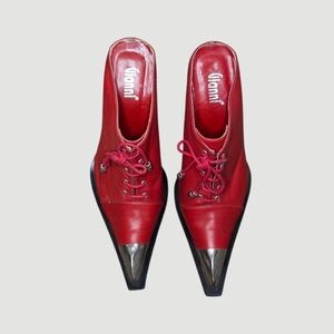 Vintage Rare Red Leather Stilletto Heels ❤️‍🔥